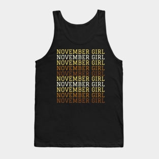 November Birthday Women November Girl Repeat Tank Top